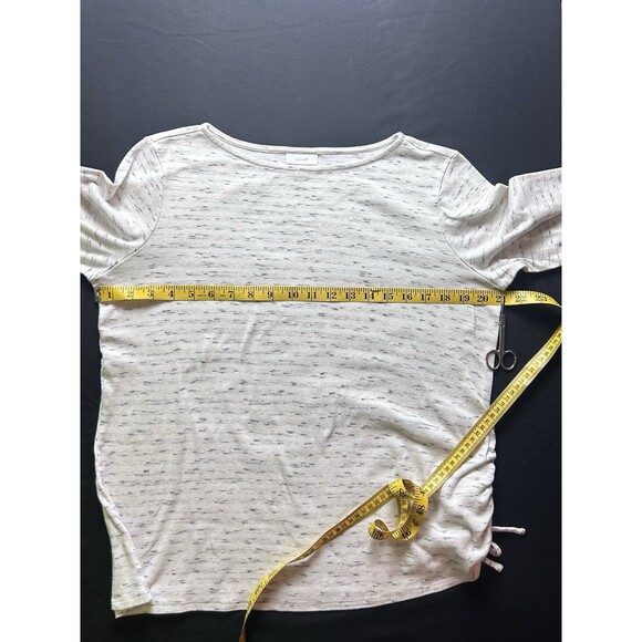 Pure Jill Womens Medium Long Sleeve Soft‎ Gathered On One Side Top - Picture 4 of 6